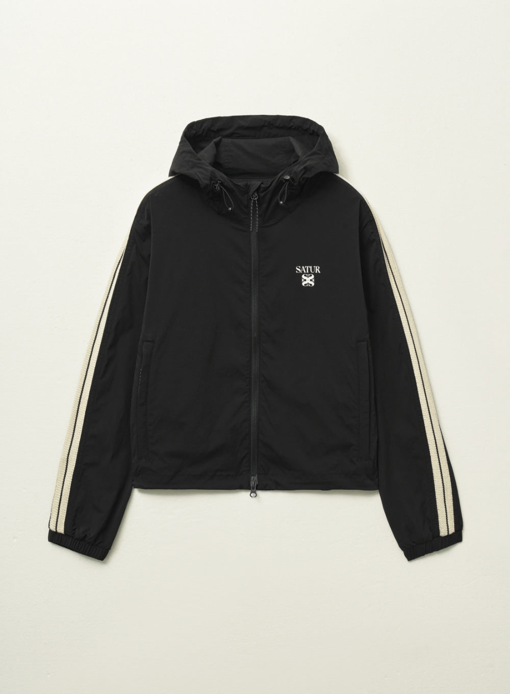[satur] (W) Lawton Packable Windbreaker - Black