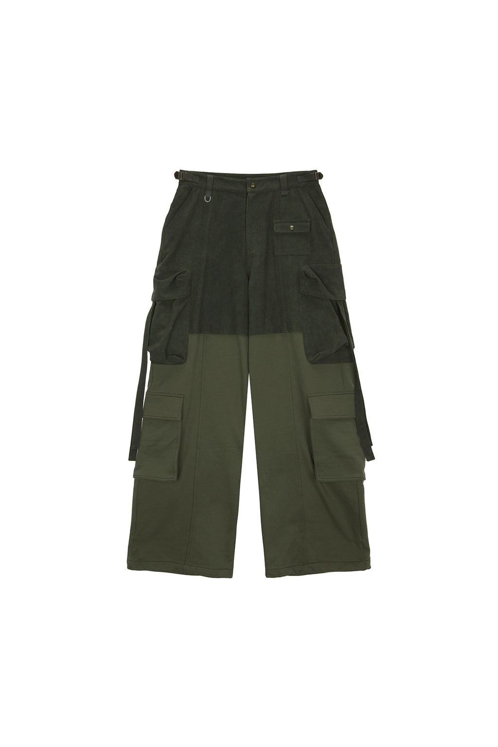 Matinkim Jersey Mixed Cargo Pants IN Khaki