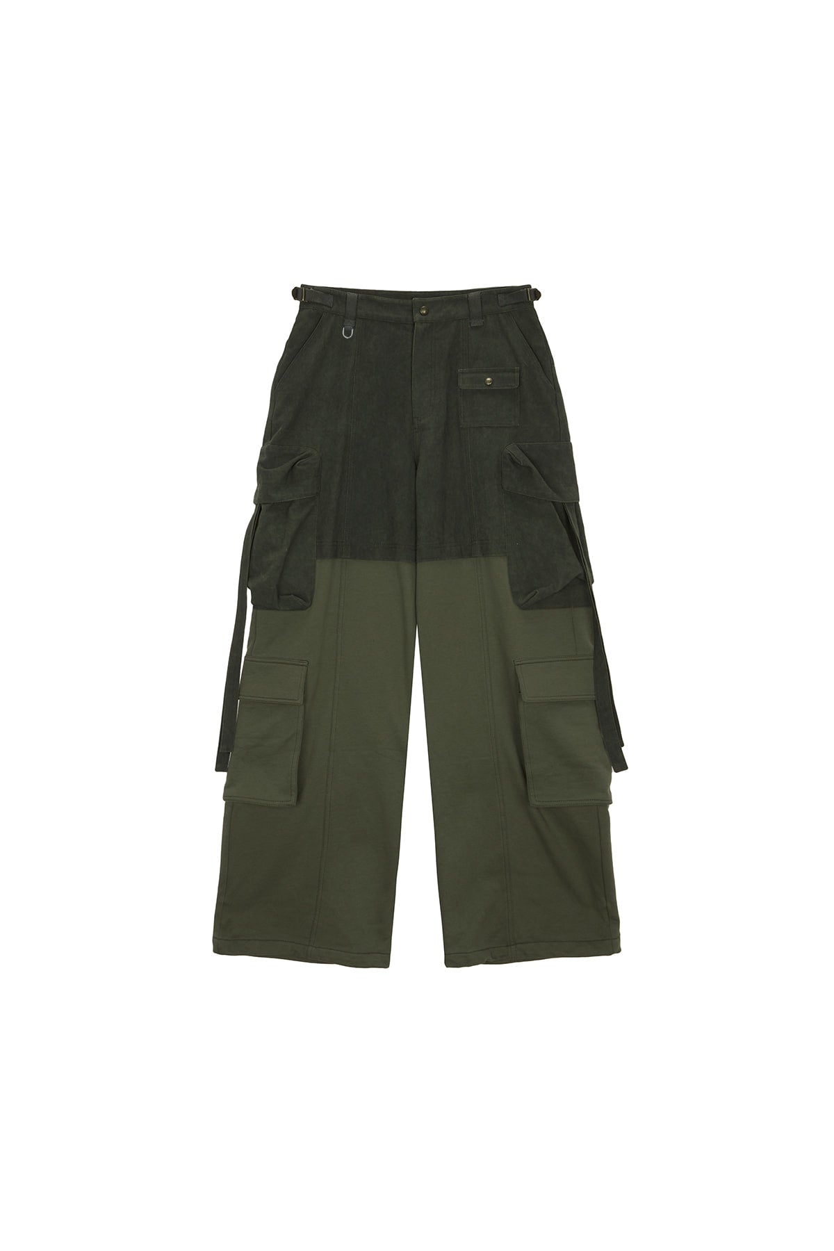 Matinkim Jersey Mixed Cargo Pants IN Khaki