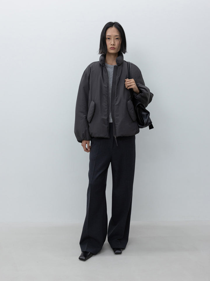 Low Classic Balloon Down Jumper Charcoal
