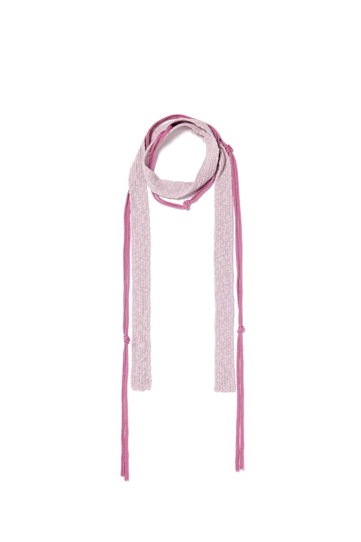 Matinkim String Layered Two Way Muffler IN Pink