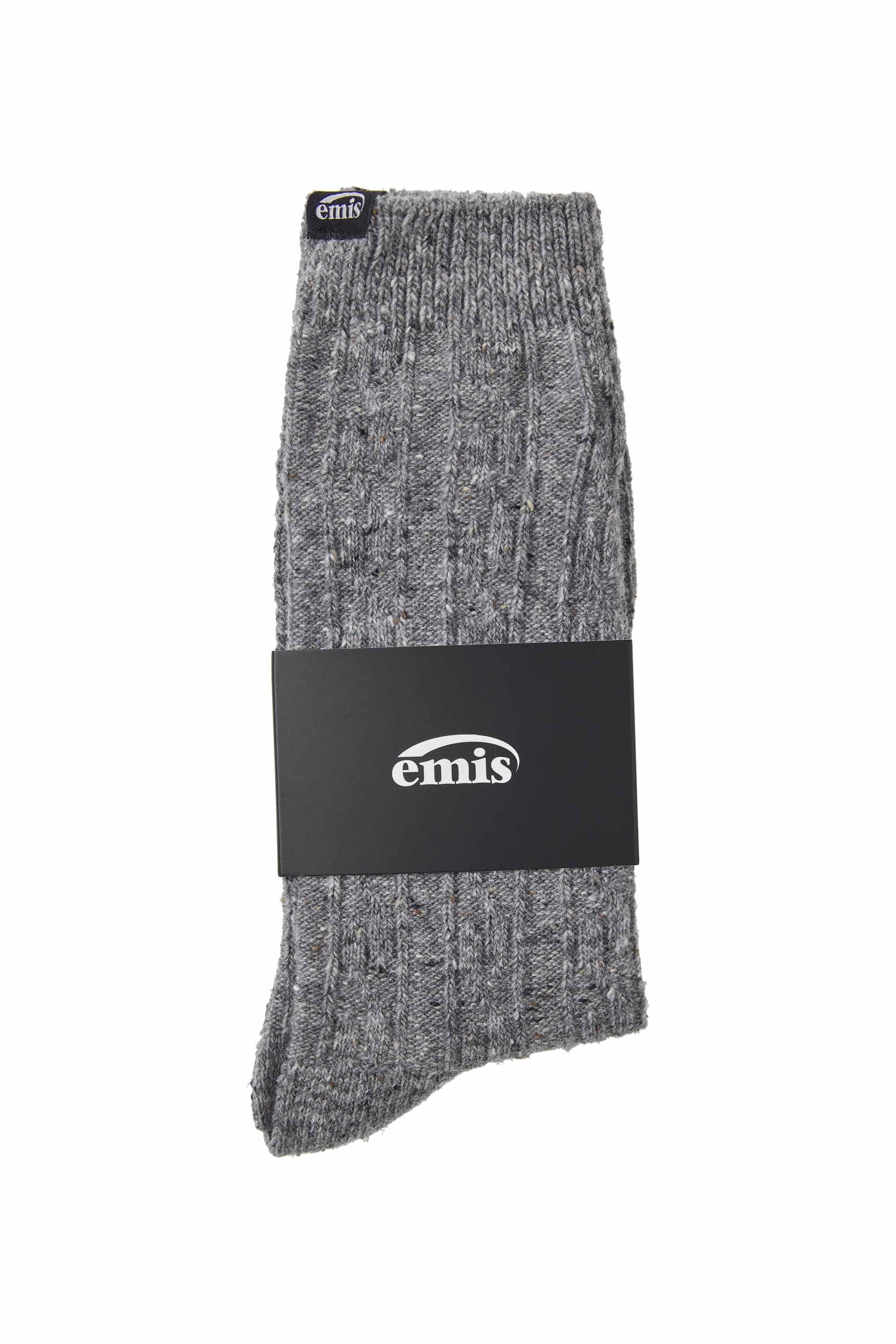 (MENS) NEP CABLE SOCKS-GRAY