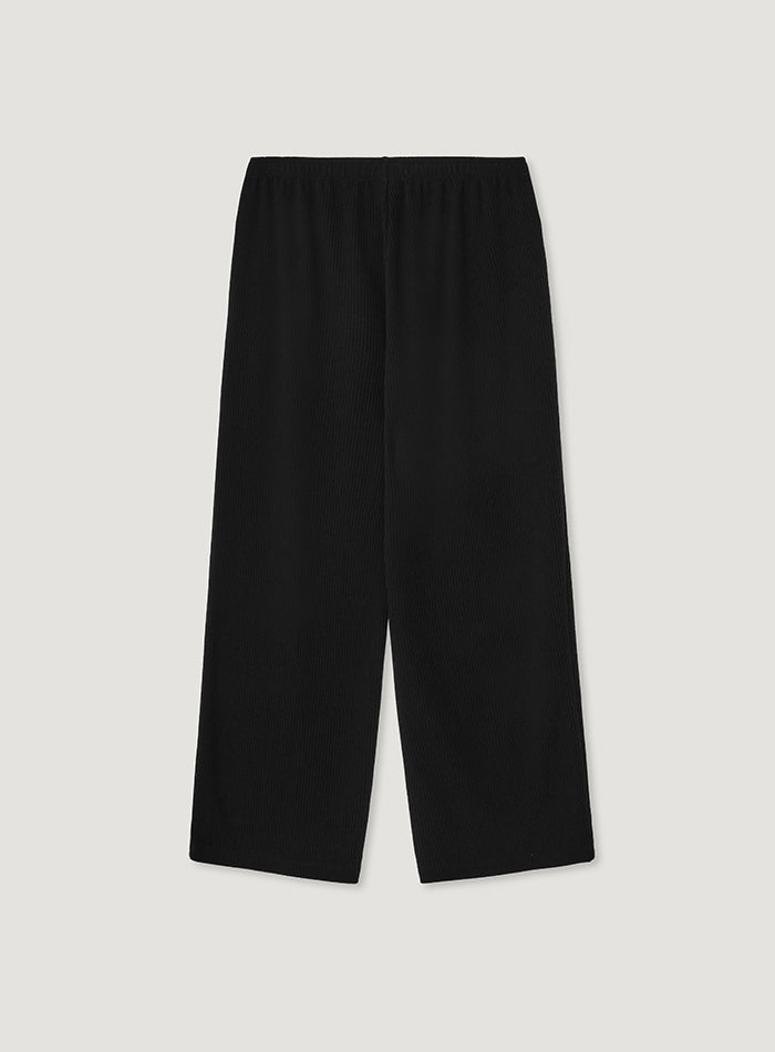 Mango Maniplease Soi Banding Pants Black