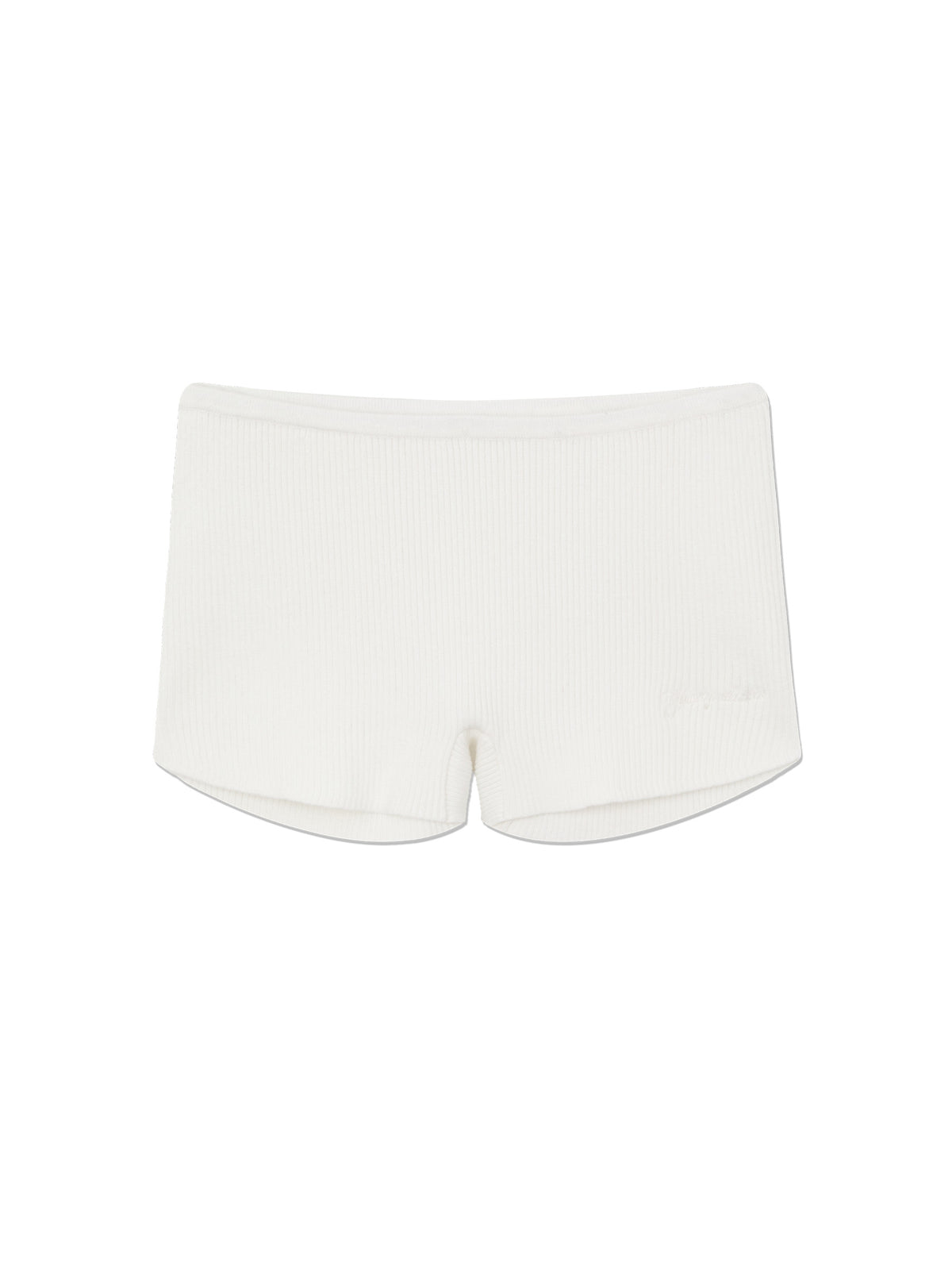GLOWNY G Knit Rest Shorts (White)