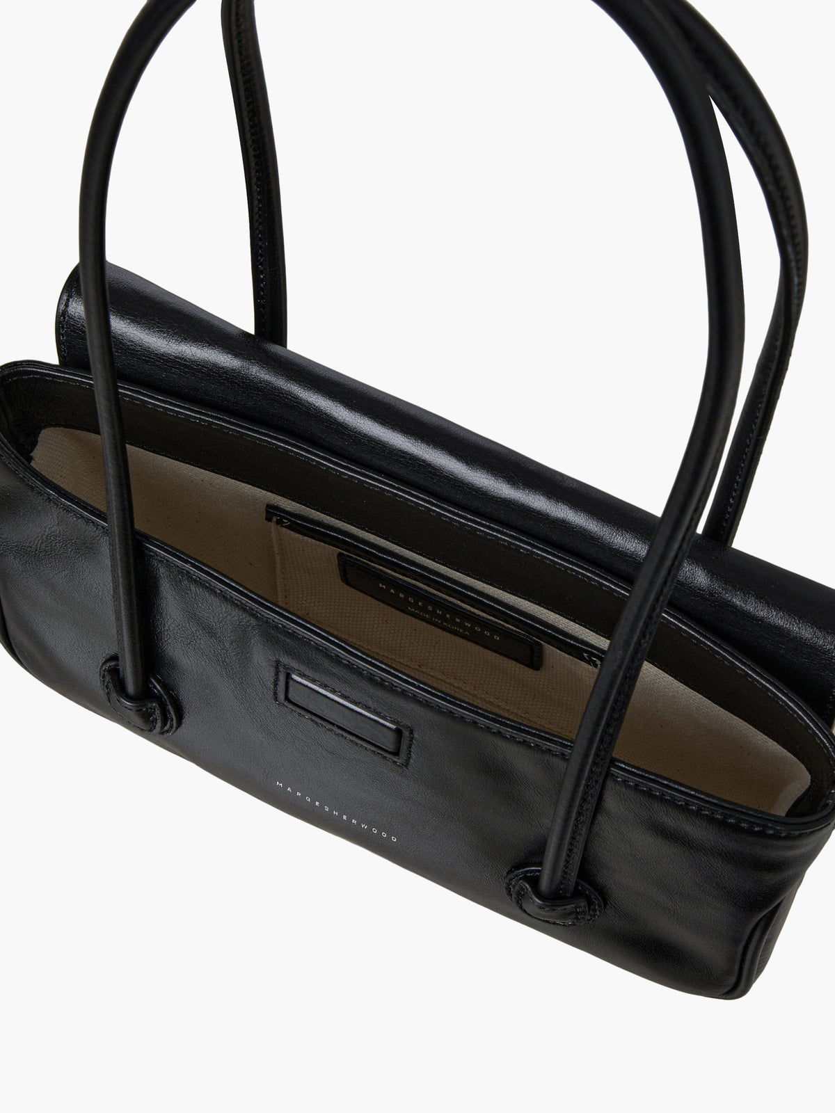 Margesherwood Flap Small black glossy plain