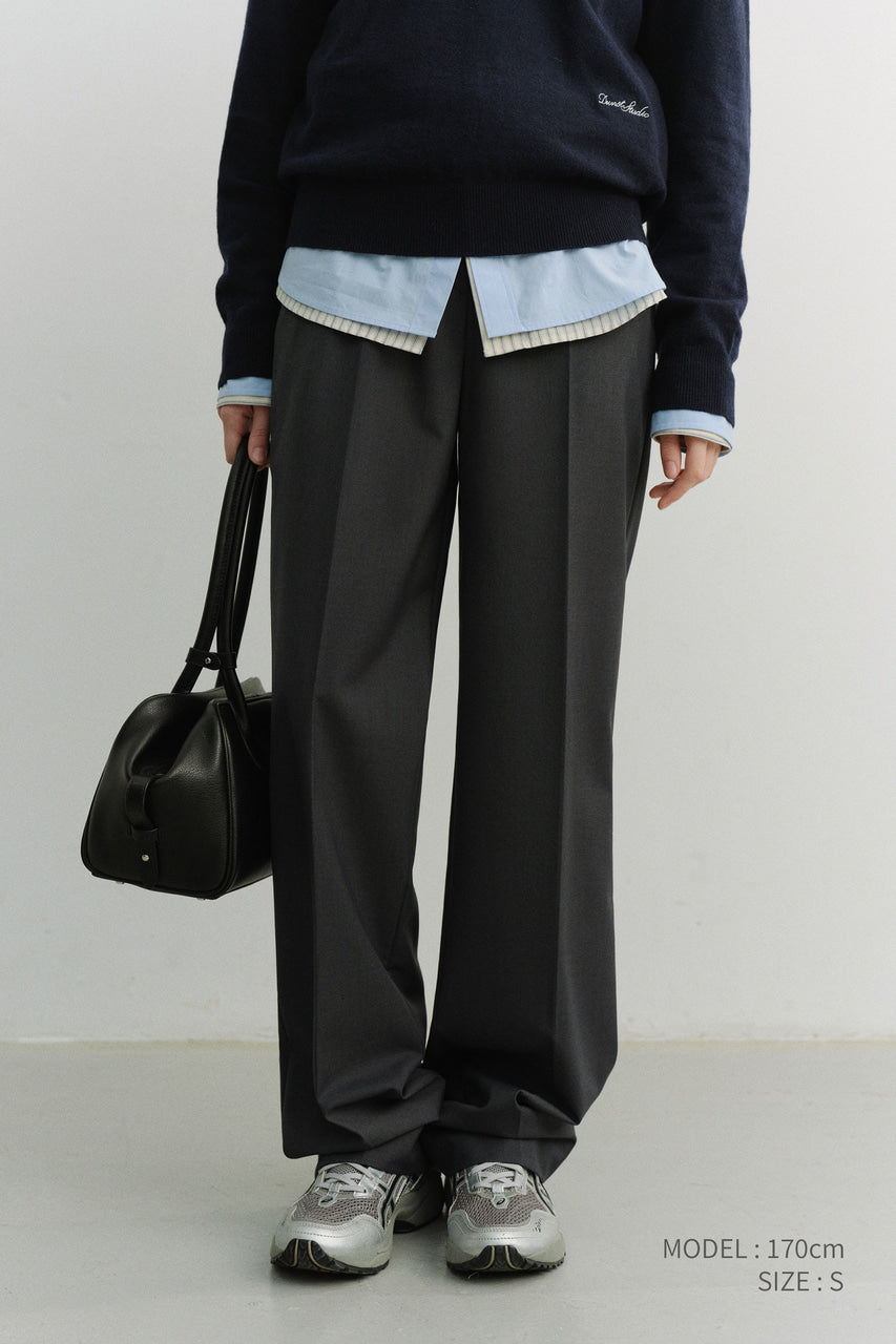 Dunst Straight Slacks Charcoal Grey