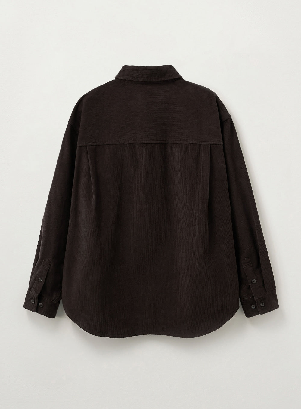 [satur] Soft Corduroy Shirt - Brown
