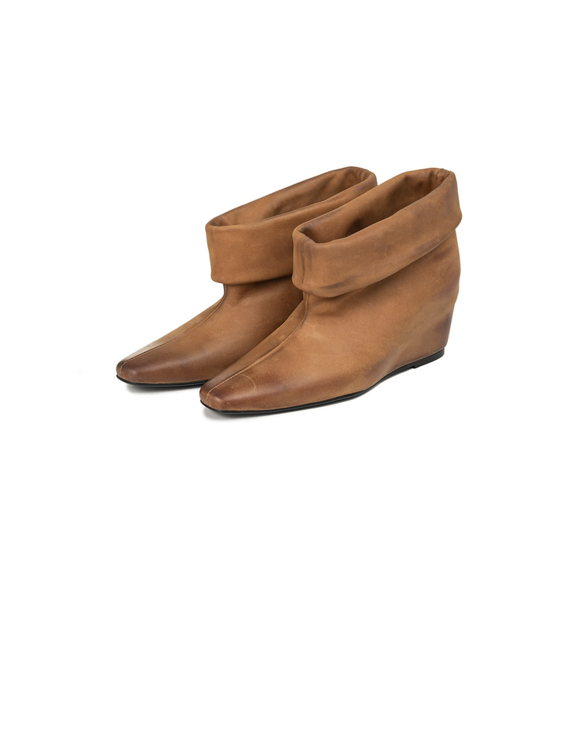 Osoi Cuff Boots Camel Brown