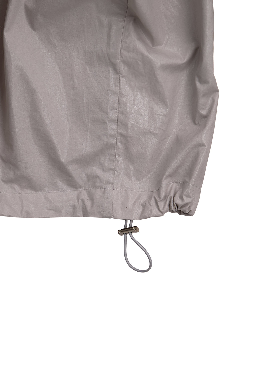 [matinkim] MATIN HIGH NECK HOODY COATING JUMPER FOR MEN IN LIGHT GREY