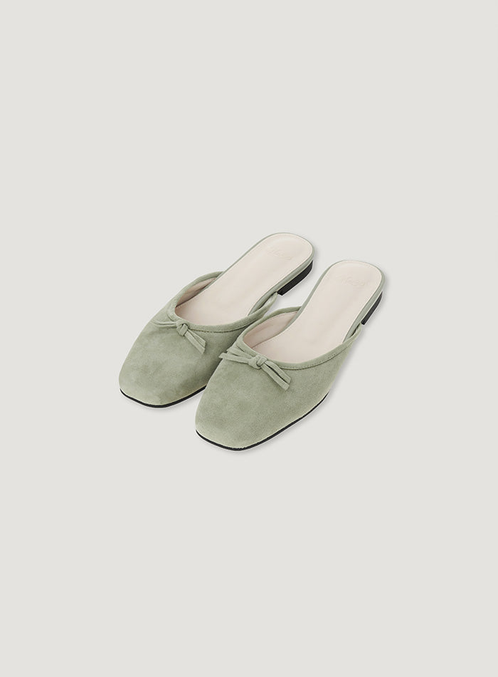 Mango Maniplease Nonni Sqaure Mule Pistachio