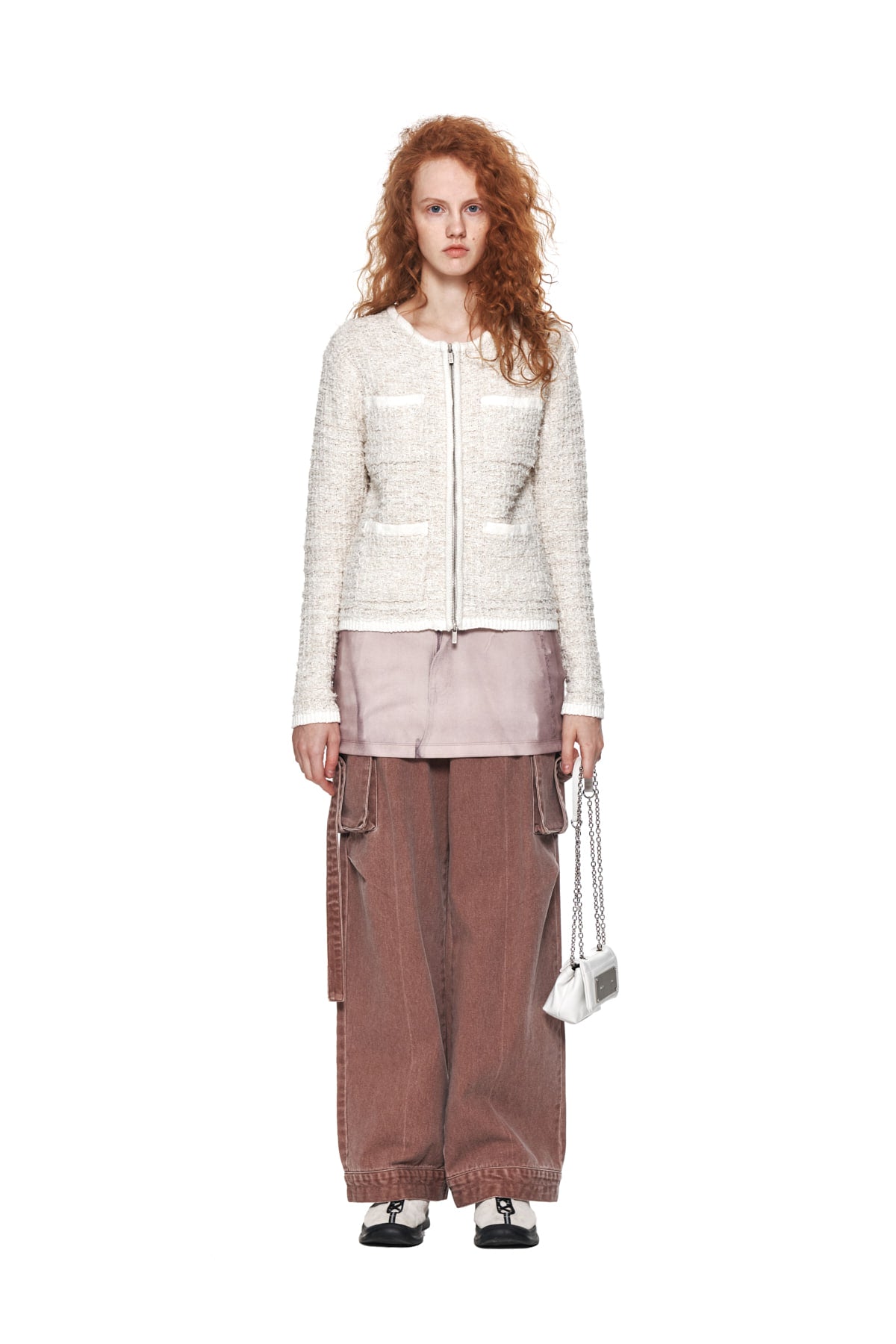 Matinkim Color Dying Cargo Pants IN Indian Pink