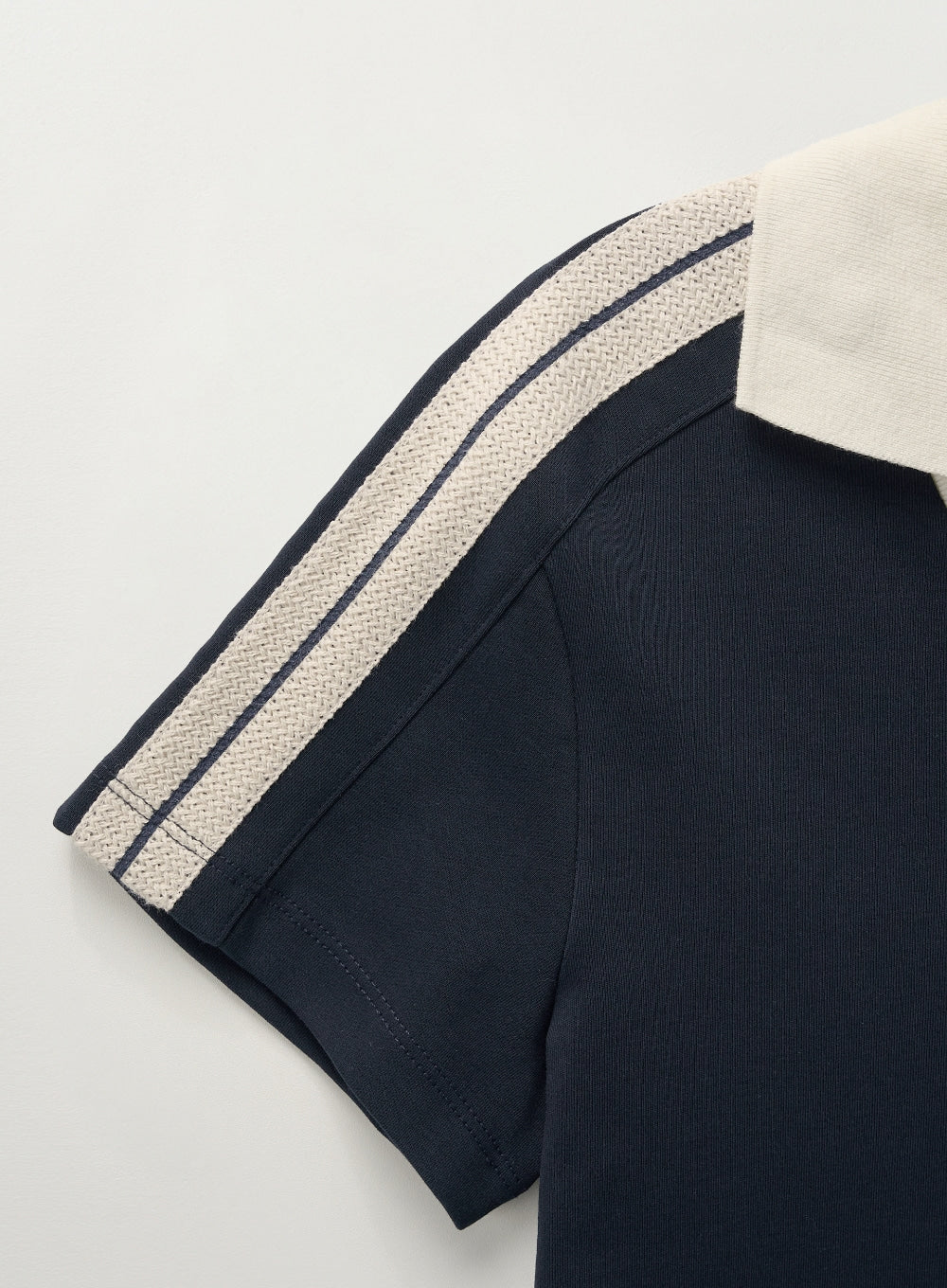 [satur] (W) Lawton Track One-piece - Navy