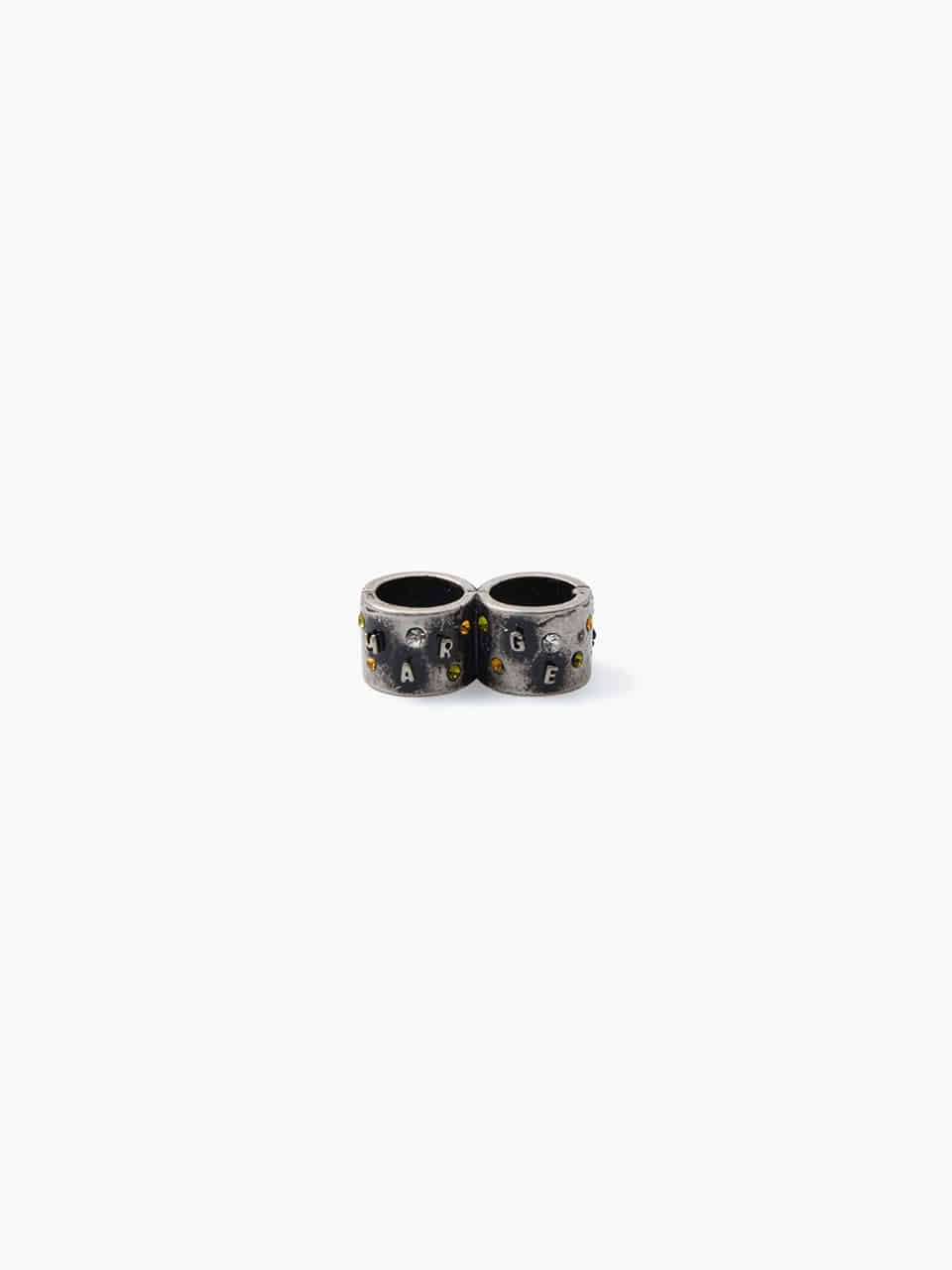 Margesherwood Double Bag Ring flat vintage silver
