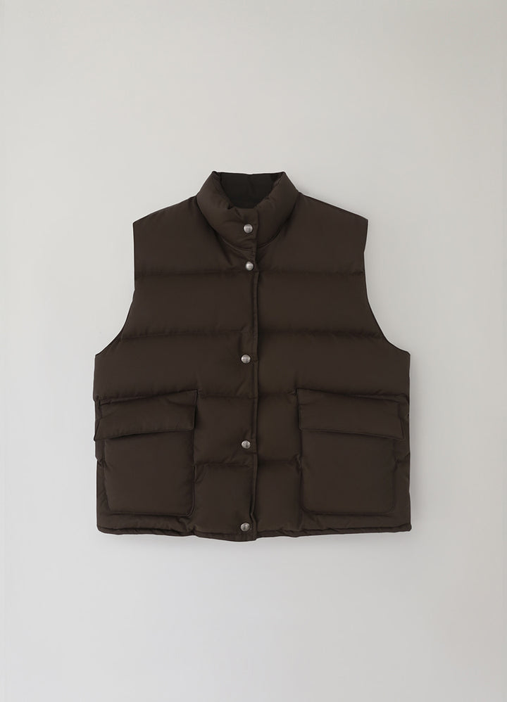 Nothing Written Michelin puffer vest (Choco)