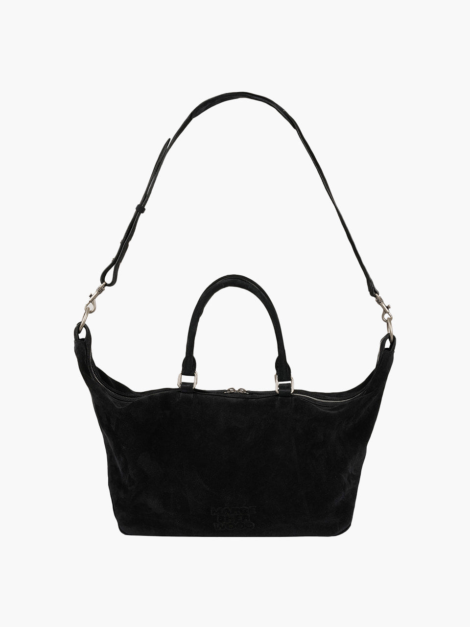 Margesherwood Dumpling Tote black suede