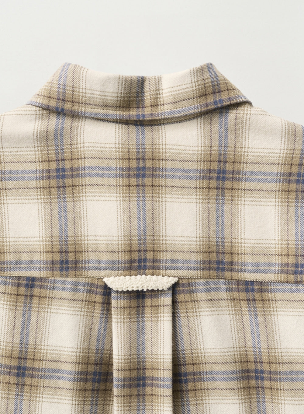 [satur] (W) Classic Flannel Check Shirt - Beige
