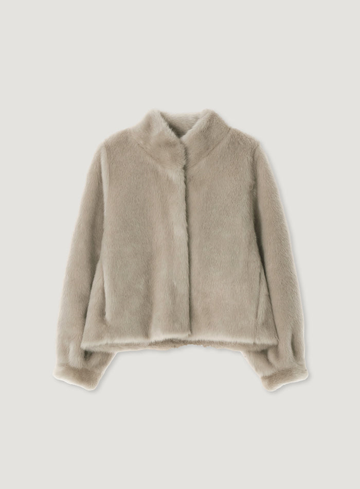 Mango Maniplease Ballen Fur Jacket