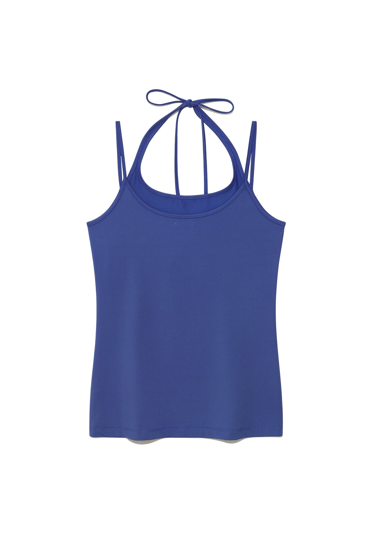 [matinkim] STRING HALTER NECK TANK TOP IN BLUE