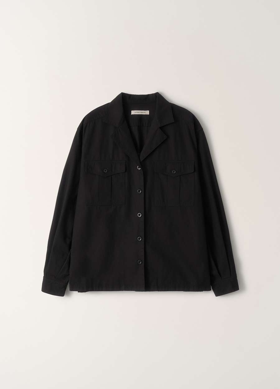 Nothing Written Gardeners cotton shirt (Charcoal)