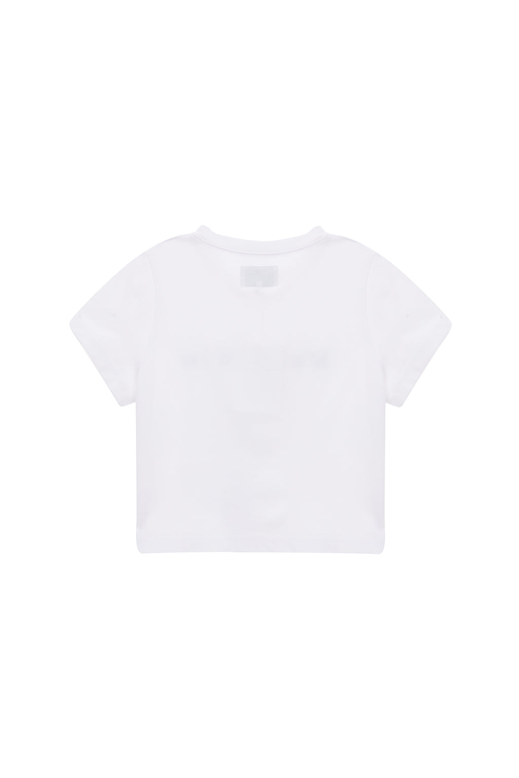 [matinkim] MATIN EMBROIDERY LOGO CROP TOP IN WHITE