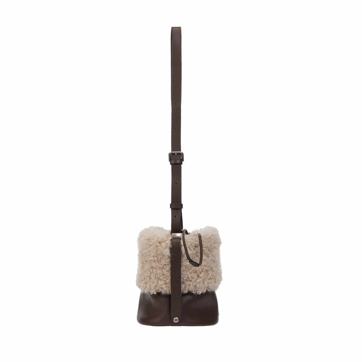 Vunque Perfec Fuzzy Shoulder S Brown