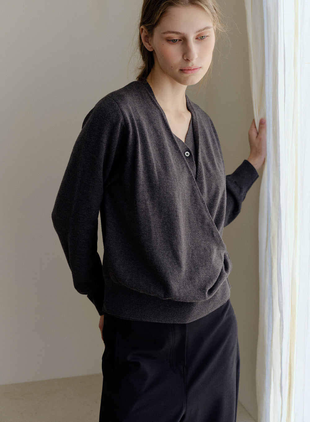 Kindersalmon Seneca Barrel Pants Charcoal