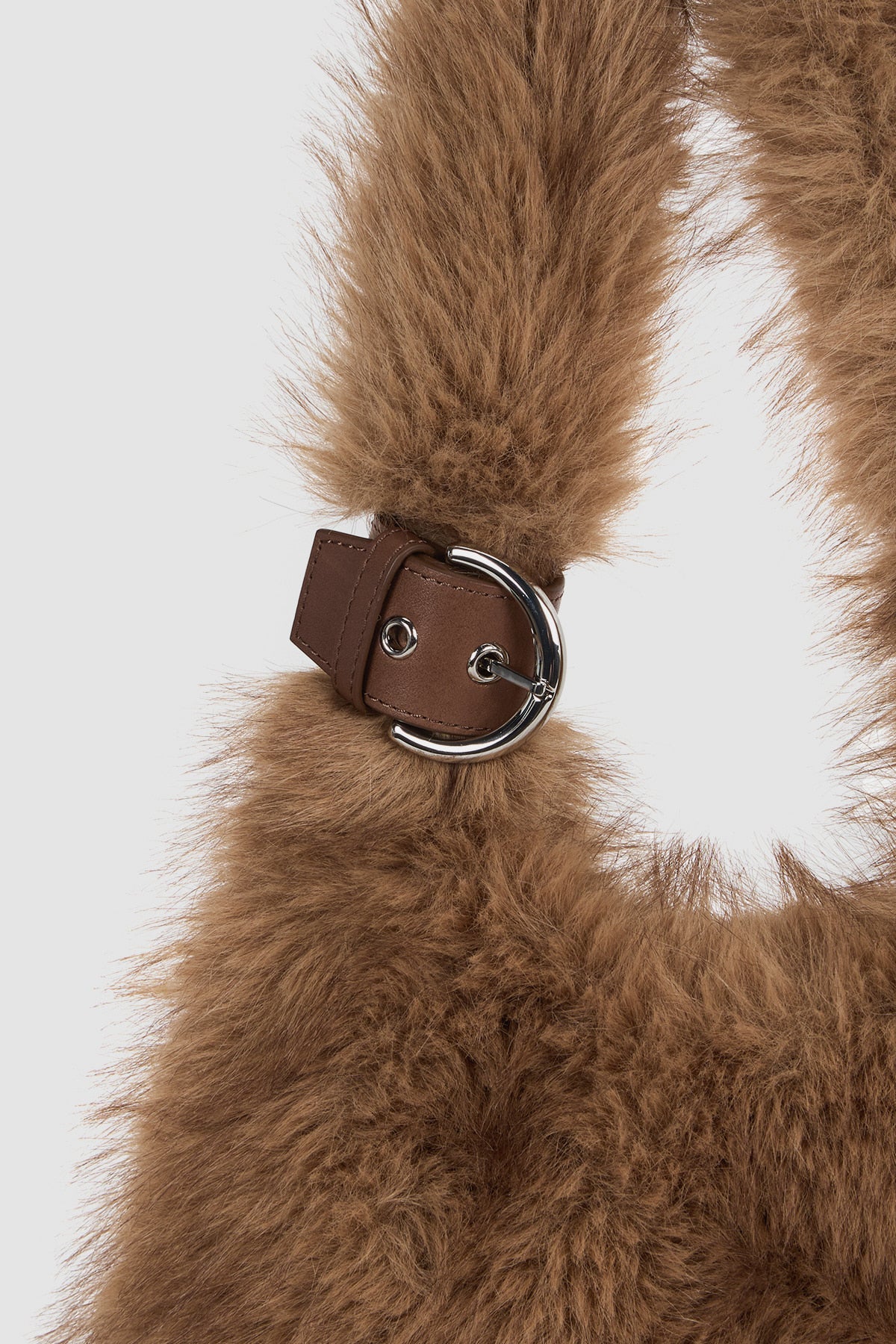 Matinkim Fur Triangle Mini Bag IN Brown