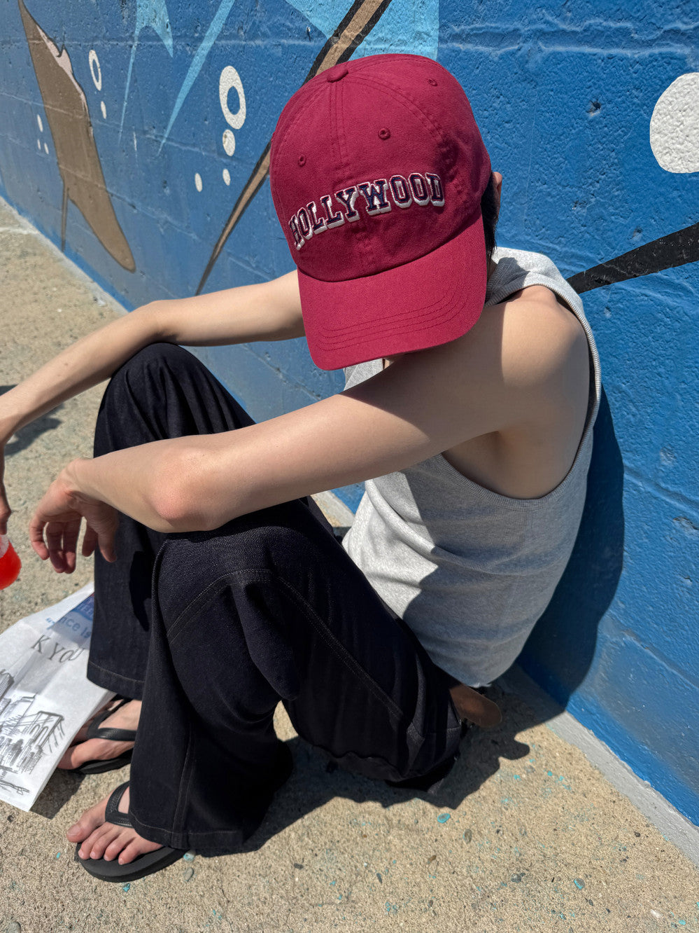 Low Classic Hollywood Ball Cap Cherry