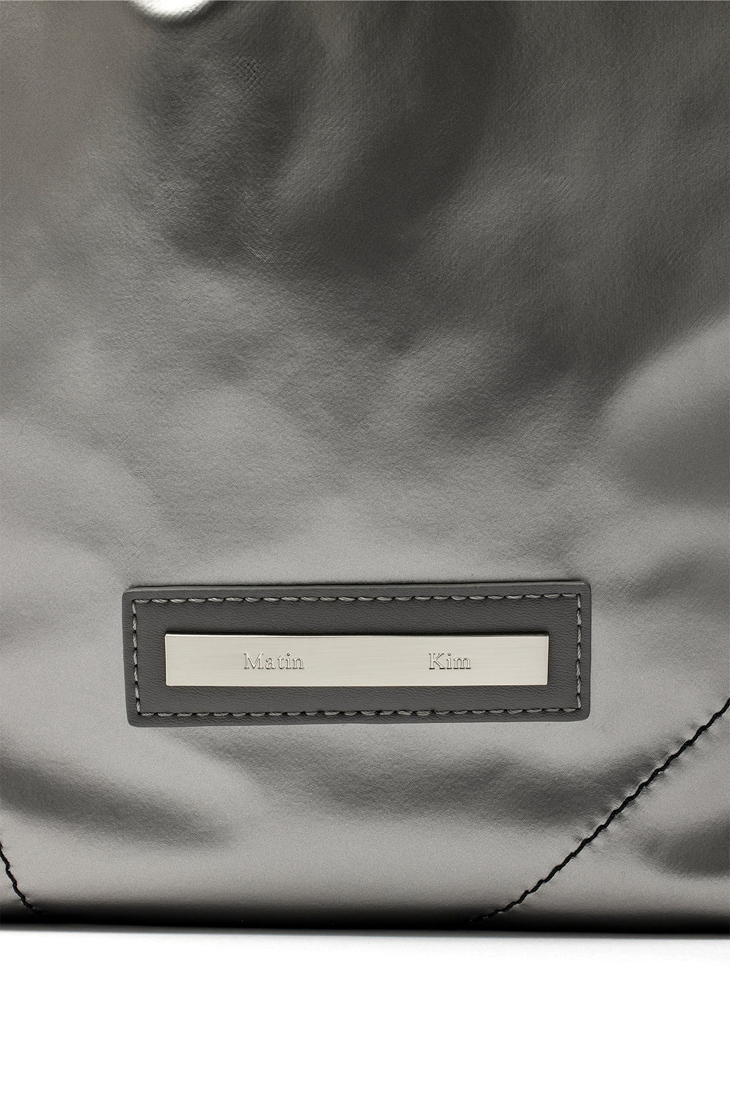 [matinkim] STRING COATING BACK PACK IN DARK SILVER