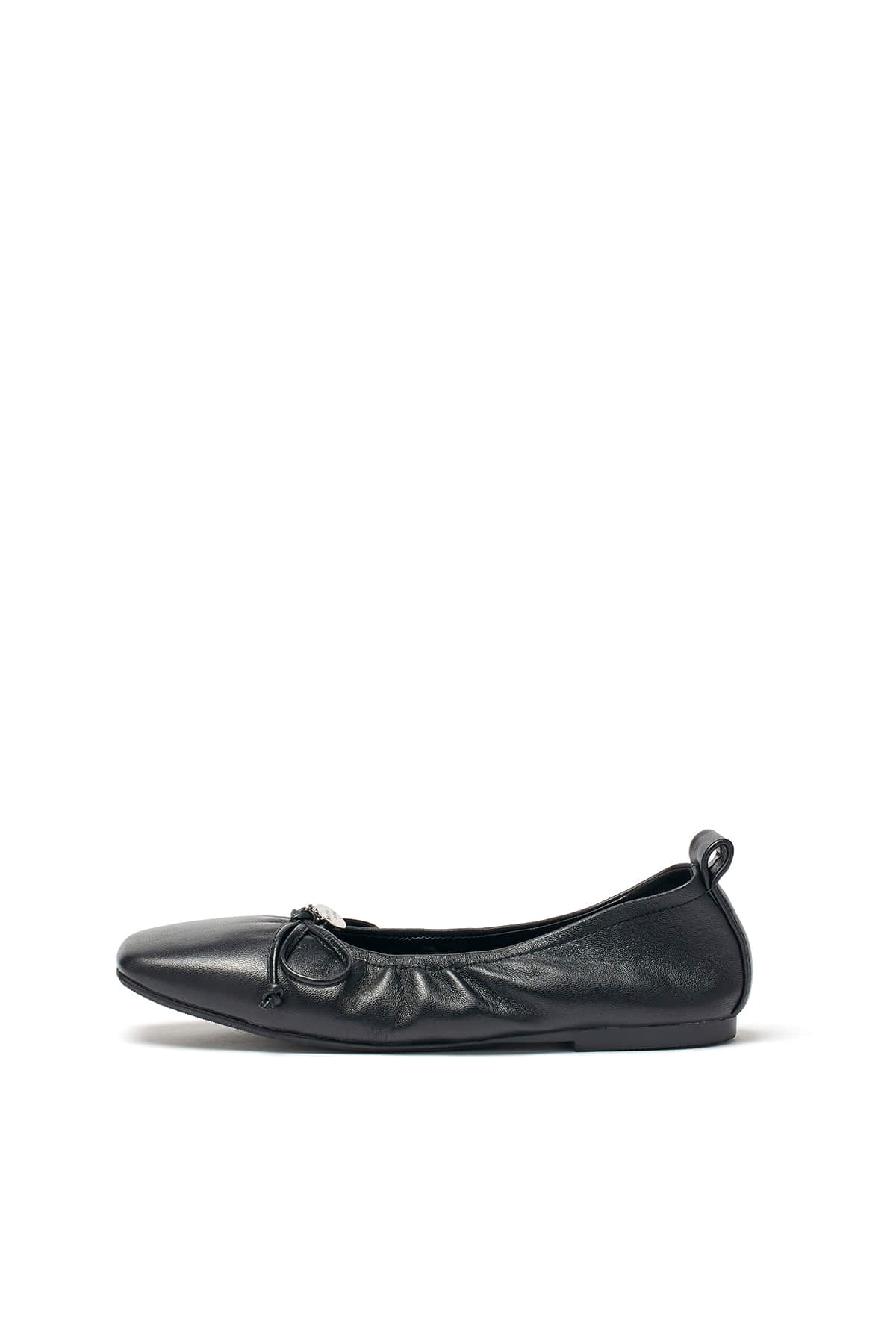 Matinkim Ribbon Ballet Flat Shoes IN Black