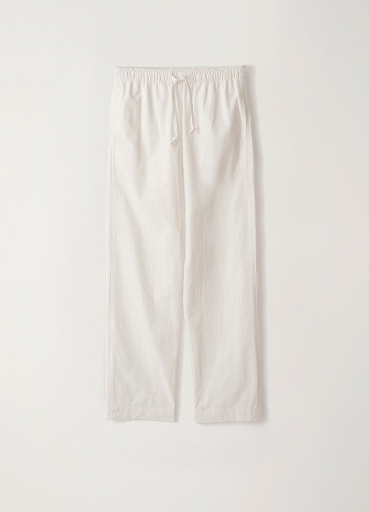Nothing Written Cotton drawstring pants (White)