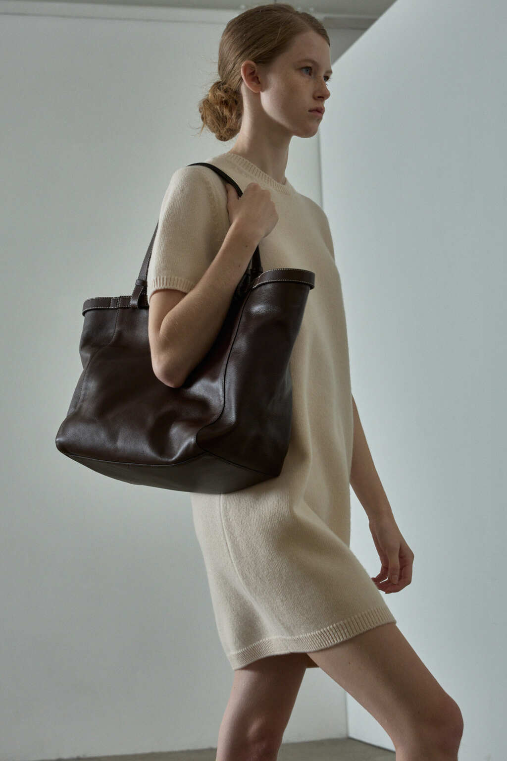 Facade Pattern 90s Knitwear Dress ivory