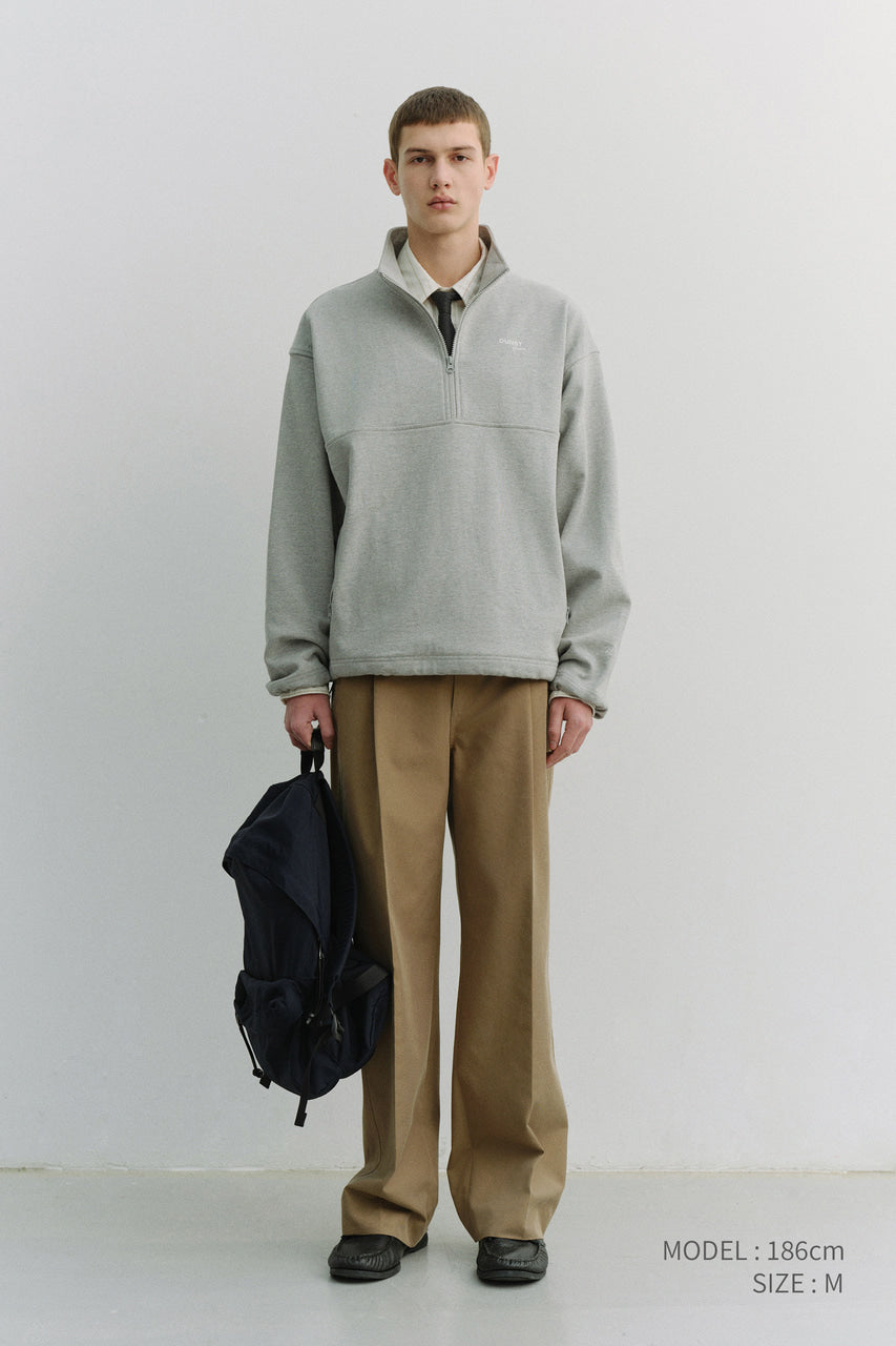 Dunst Pleated Chino Slacks Khaki Brown