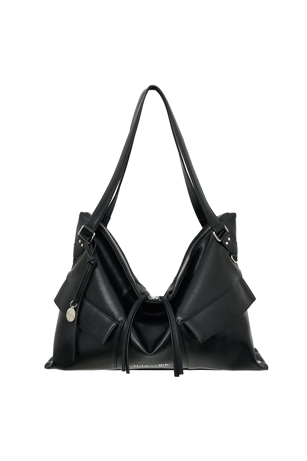 Matinkim Wide Nemo Big Shoulder Bag IN Black