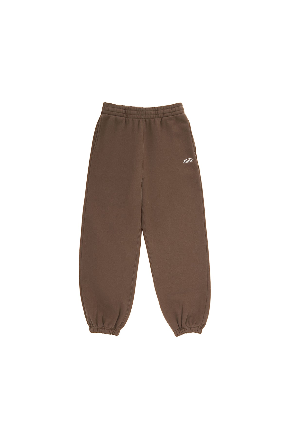 EMIS Essential Heavy Sweat Pants-Brown