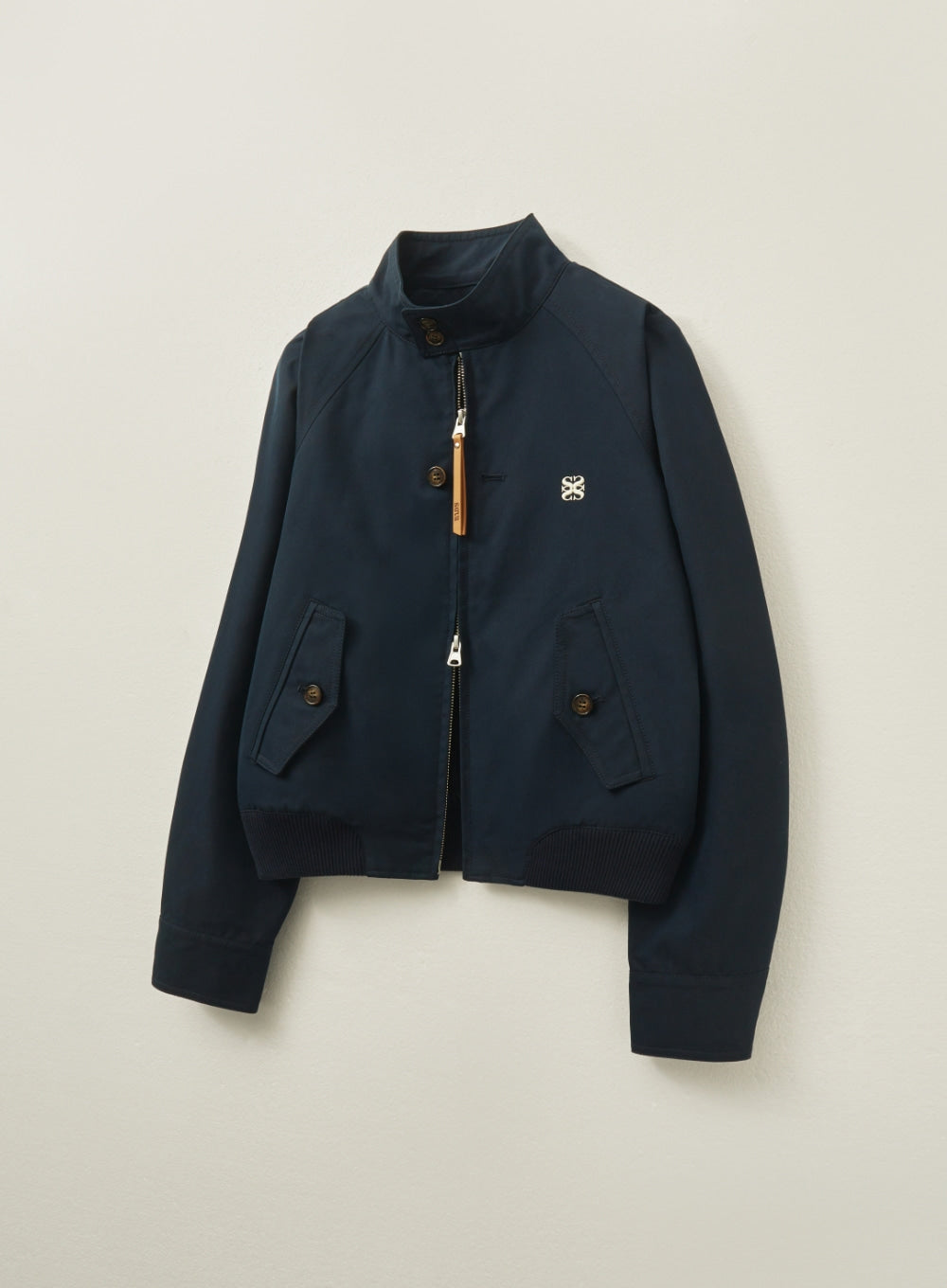 [satur] (W) Lecce Cotton Harrington Jacket - Classic Navy