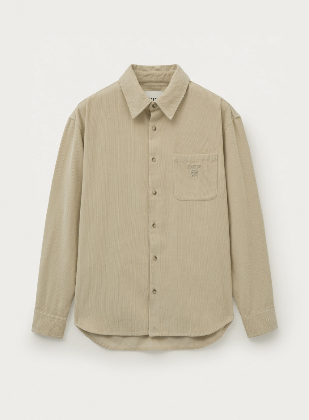 [satur] Soft Corduroy Shirt - Cream