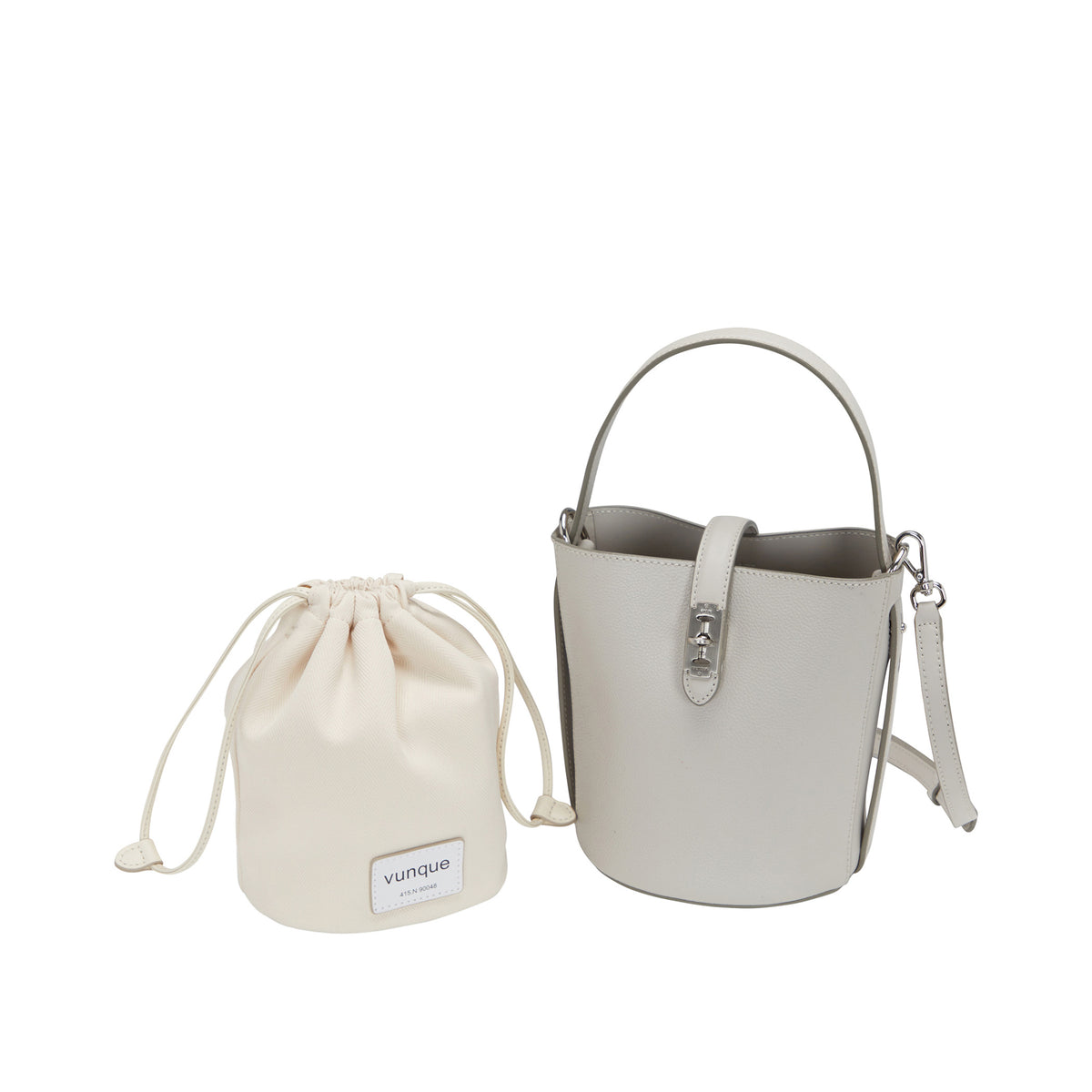 Vunque Perfec Drawstring Pouch S Ivory