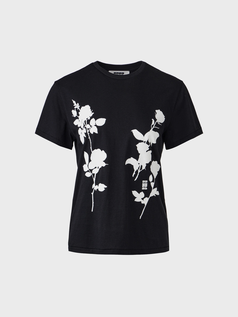 EENK Front Rose Graphic T-shirt - Black