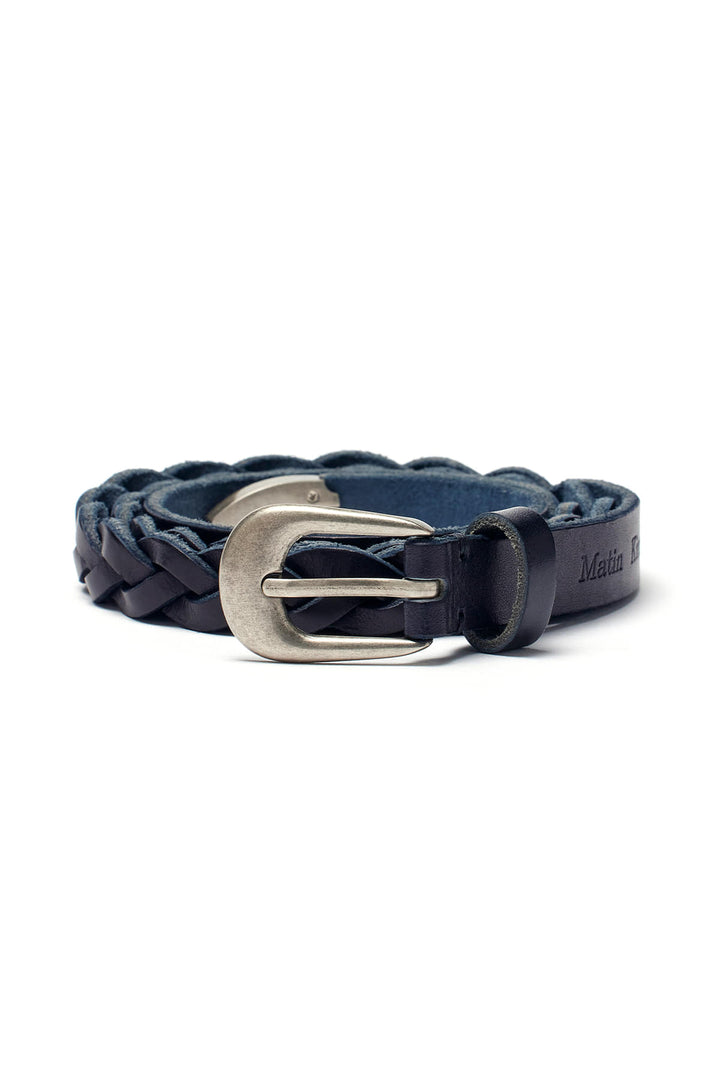 Matinkim Weaving Leather Belt IN Black