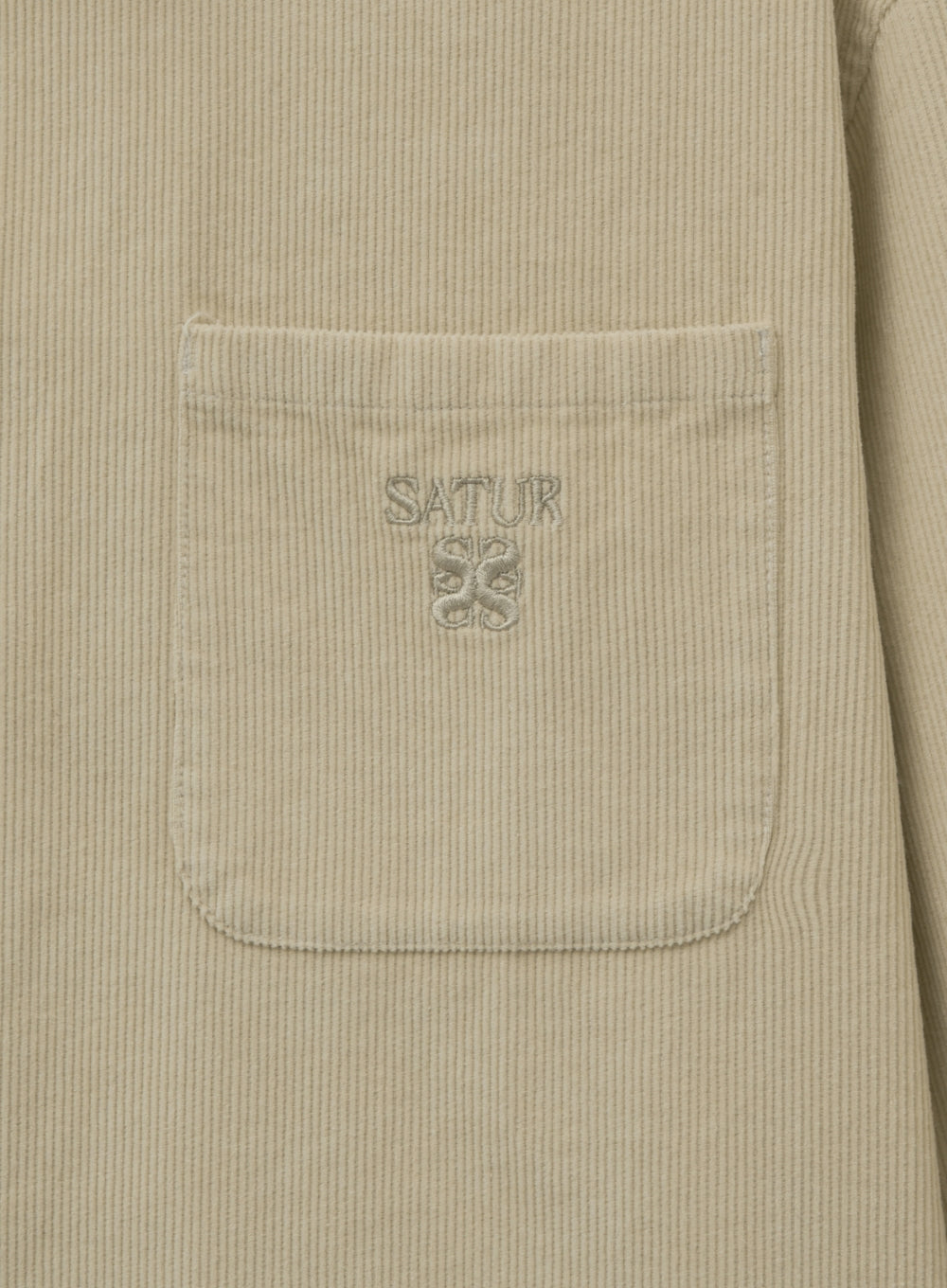 [satur] Soft Corduroy Shirt - Cream