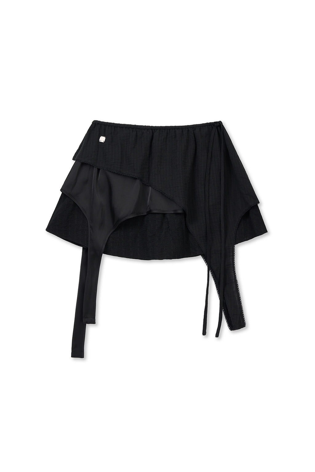 Matinkim Multi Panel Layered Skirt IN Black