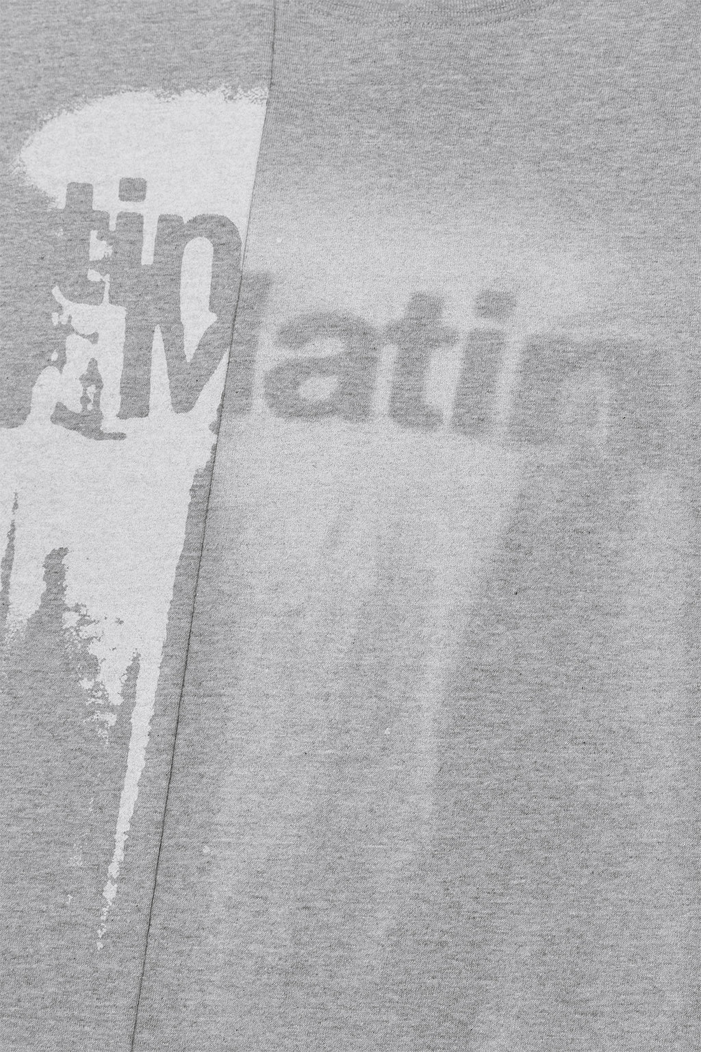 [matinkim] UNBALANCE PRINTING TOP FOR MEN IN GREY