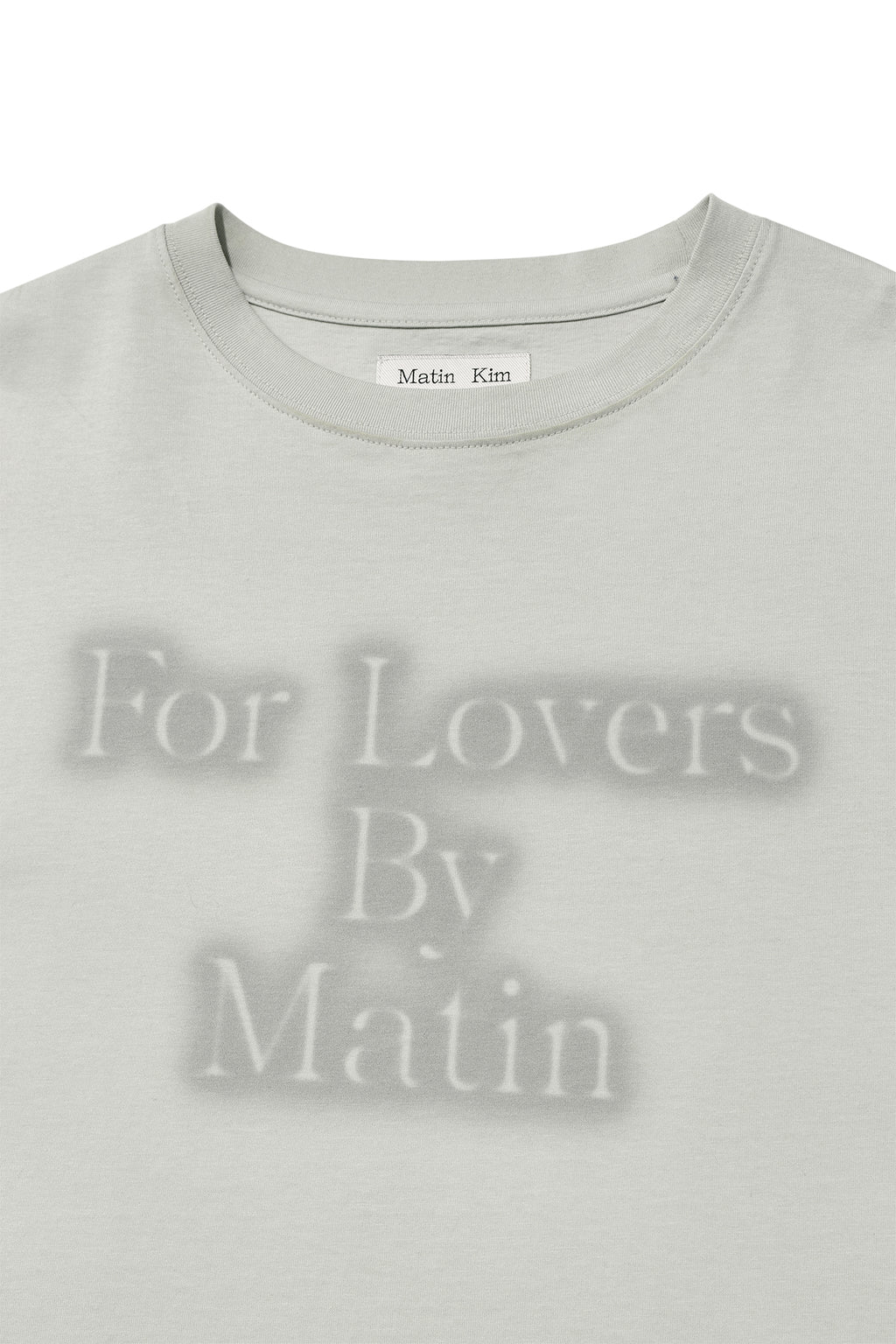 [matinkim] FOR LOVERS LOGO POINT TOP IN LIGHT GREY