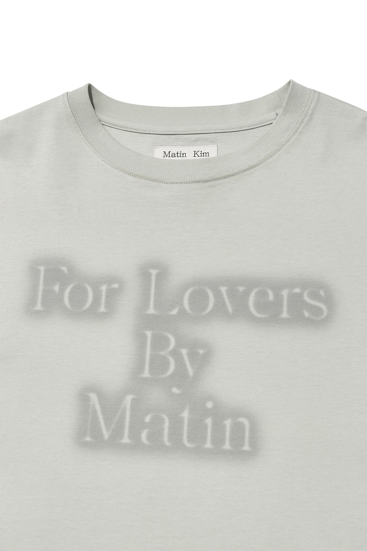 [matinkim] FOR LOVERS LOGO POINT TOP IN LIGHT GREY