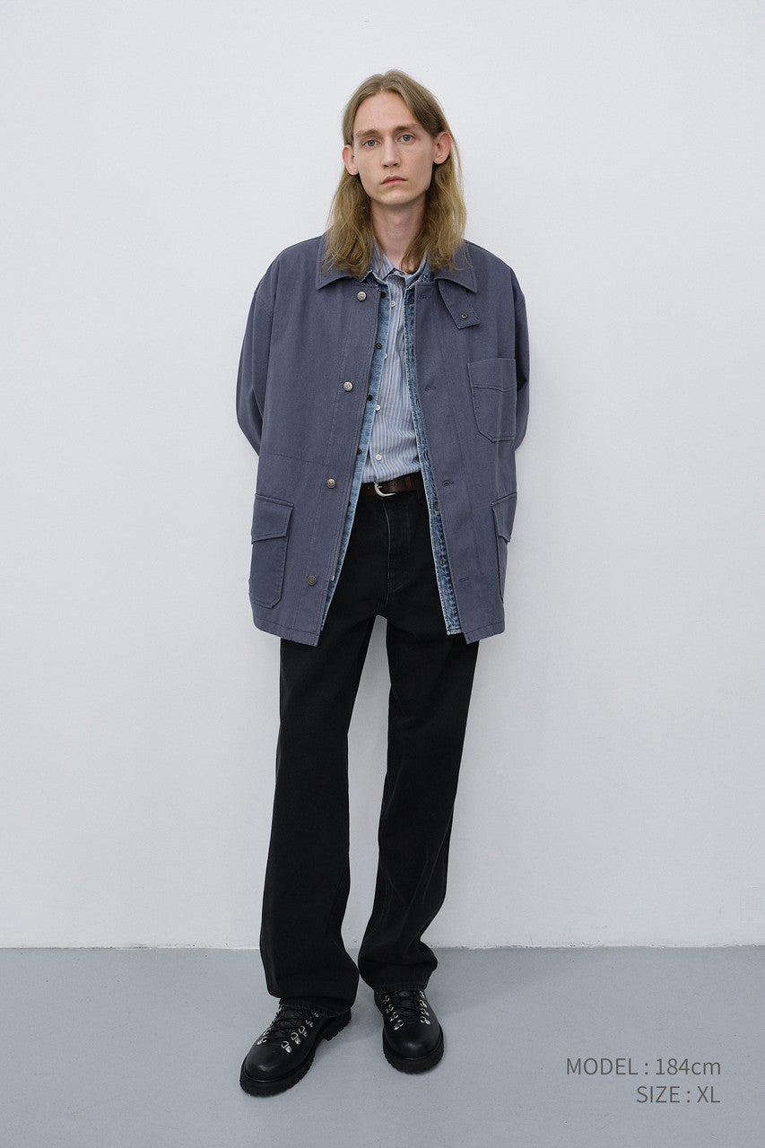 Dunst Unisex Chore Jacket Blue