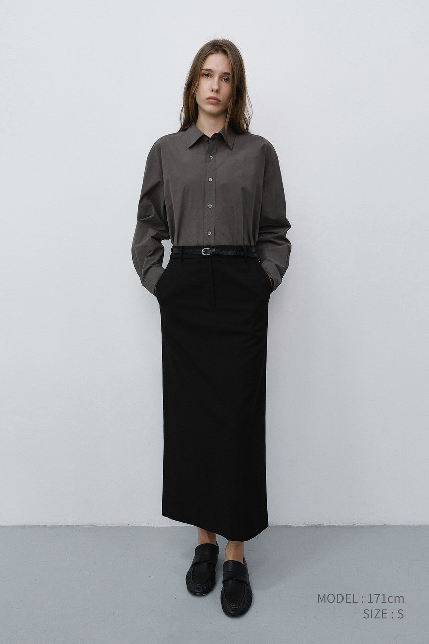 Dunst Unisex Refined Cotton Shirt Mushroom