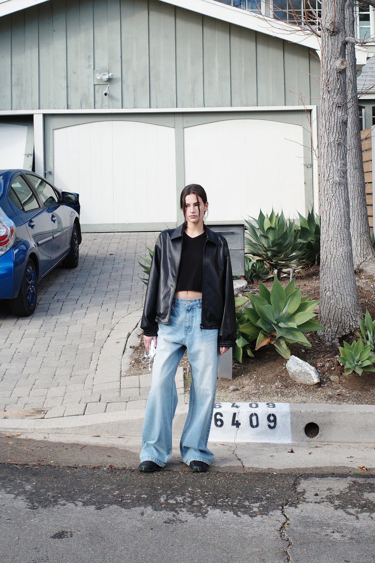Low Classic Leather Blouson Jacket Black