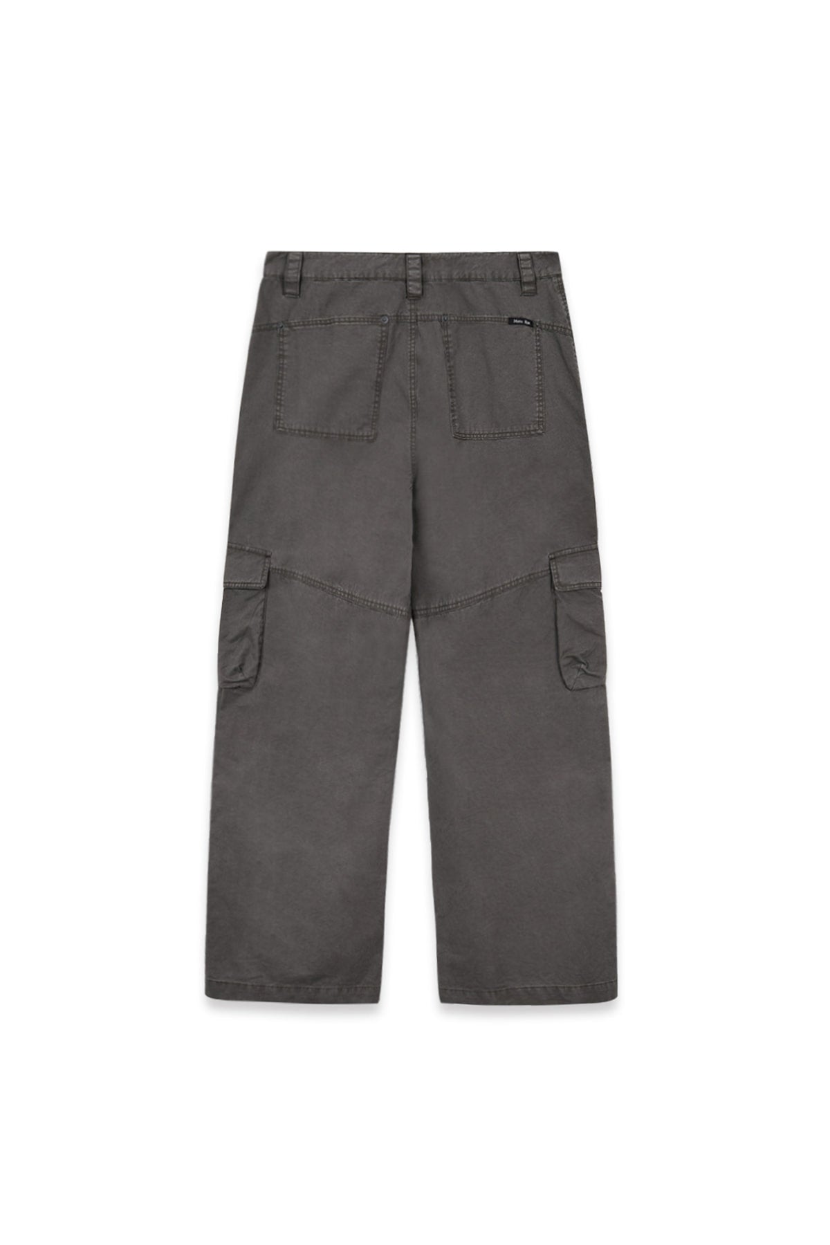 [matinkim] WASHED WIDE CARGO PANTS FOR MEN IN CHARCOAL
