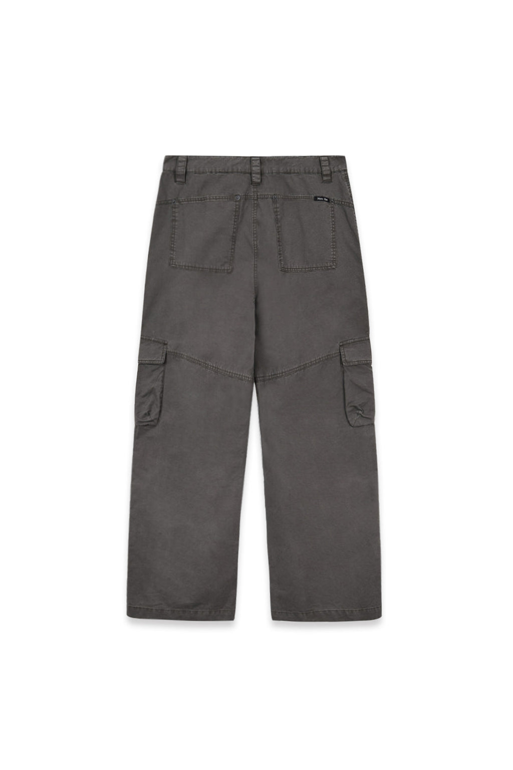 Matinkim Washed Wide Cargo Pants For Men IN Charcoal